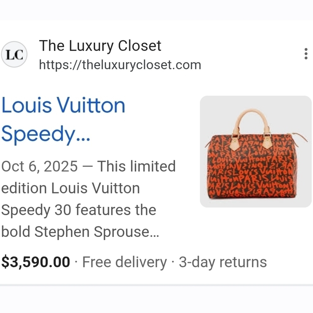 Louis Vuitton Bold Orange and Brown Satchel - Picture 14 of 15